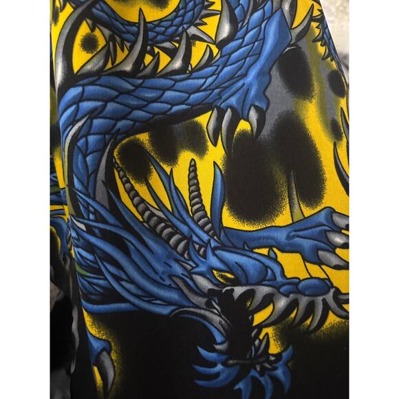 Genuine Ocean Current Original Hawaiian Shirt Chinese Dragons & Skulls Mens Sz L - Picture 8 of 13